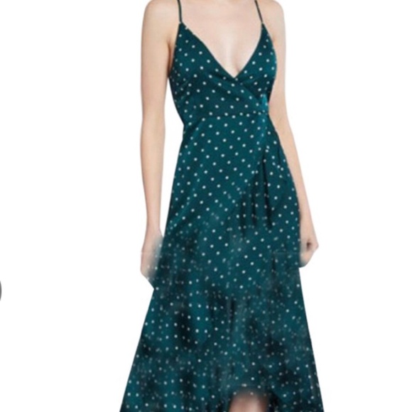 Midi satin wrap dress Shona Joy Neimann Marcus - Picture 1 of 6